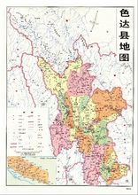 色达县行政地图